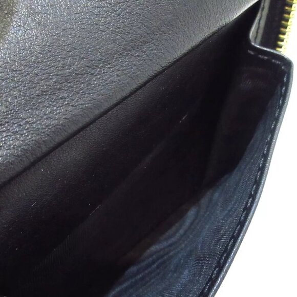 GUCCI Interlocking G, basket zip-around wallet Black Cream Leather -390-012425 - Picture 6 of 8